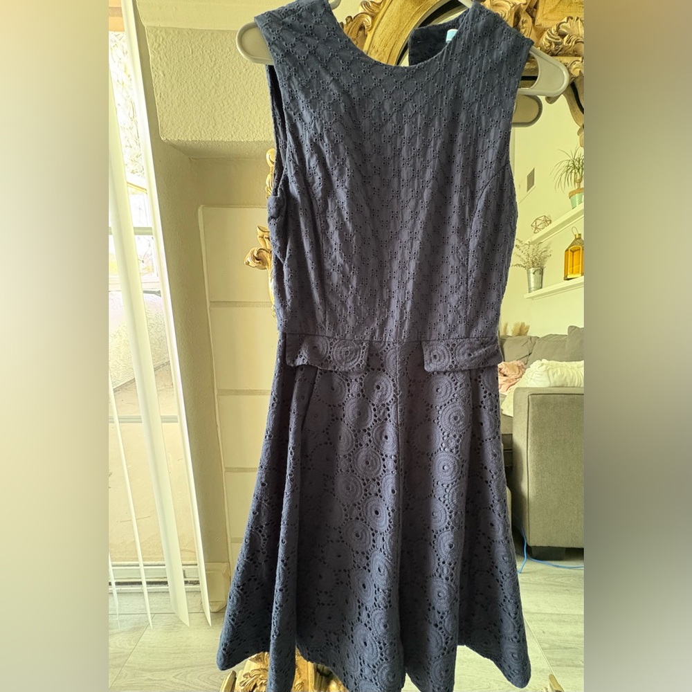 Draper James Navy Blue Dress